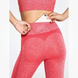 VICTORIAS SECRET PINK LARGE SWEETHEART SEAMLESS HIGH WAIST 7/8 TIGHT LEGGING NEW